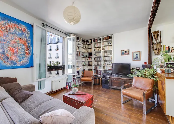 Superbe Duplex Avec Jardin Partage A Menilmontant Lägenhet Paris